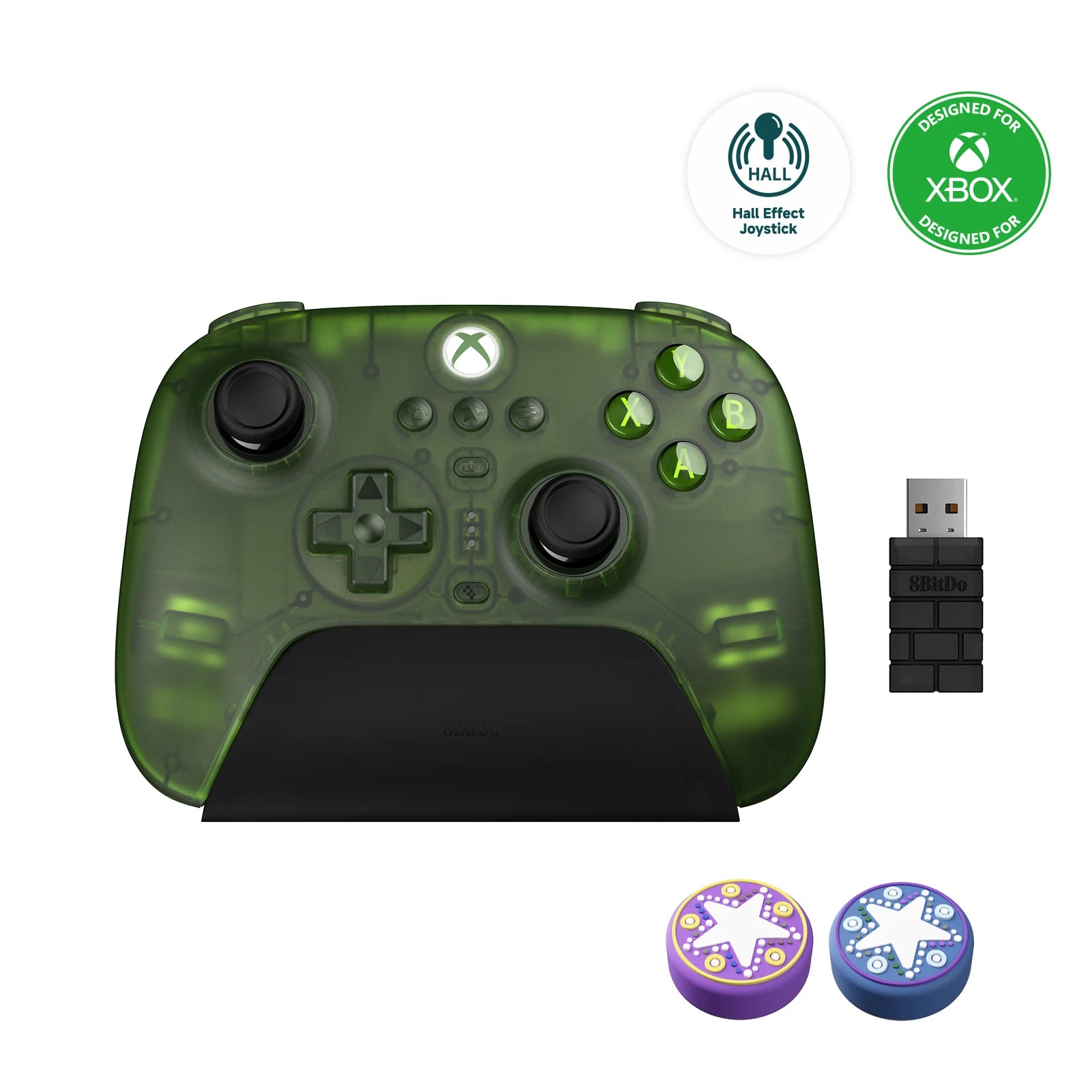 8BitDo Ultimate 3-mode Controller Gamepad with Hall Effect Joysticks for Xbox Series X S, Xbox One, PC Windows 10 11 and Android