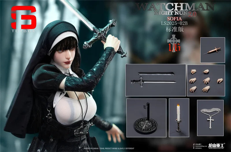 【2025 Q3 】Longshan Heavy Industry LS2025-02 1/6 Redemption of the Night Sophia Action Figure 12'' Female Soldier Full Set Model