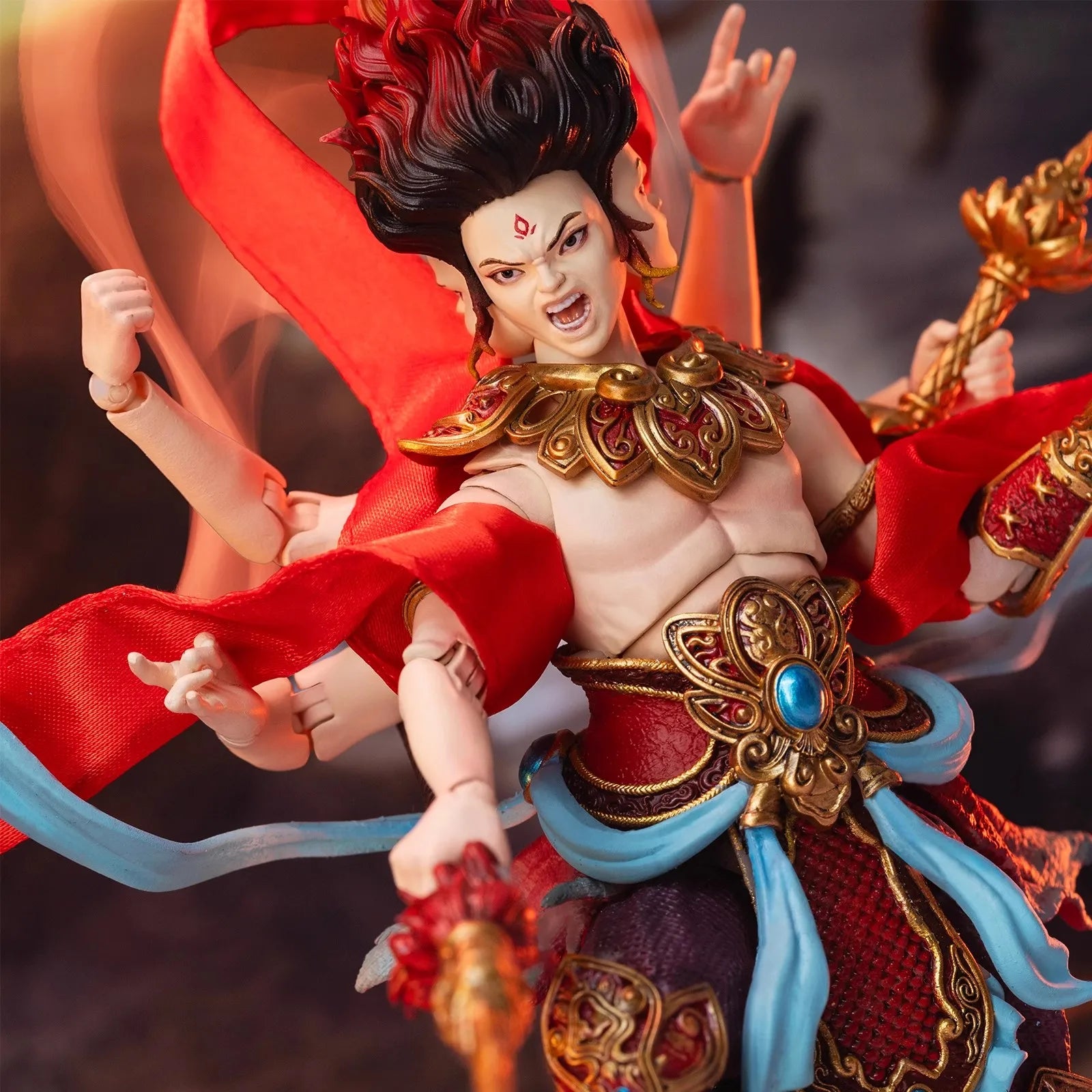 FancyRealm FJ-1A02 1/12 Soldat Fengshen Nezha 6'' Action Figur Modell Spielzeug Auf Lager
