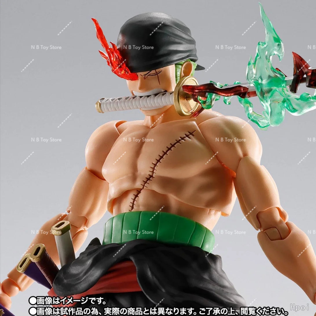 100%Original Bandai Limited Edition S.H.Figuarts SHF One Piece Roronoa Zoro Figure 'Lord of Hell' Anime Action Collectable Gifts