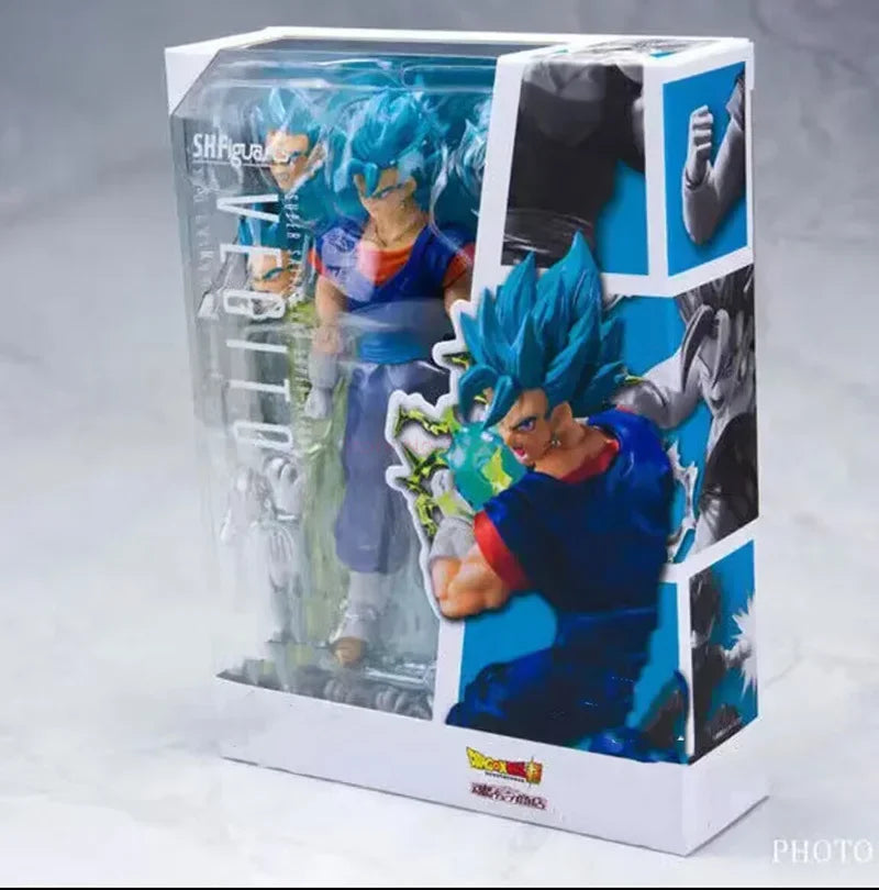 Dragon Ball Super Vegetto SHFiguarts Vegito Blaue Actionfigur SHF Super Saiyan God PVC Anime Modellbausatz Kindergeschenk Spielzeug