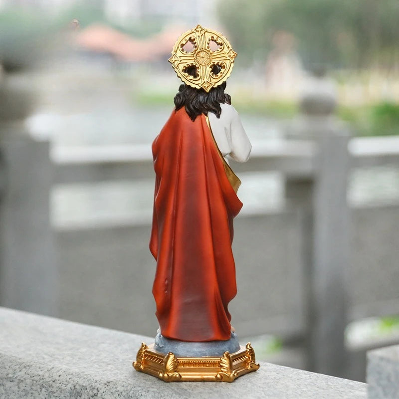 High 22.5CM Classical Hand-raising Figure Easter Decoration Resin Crafts