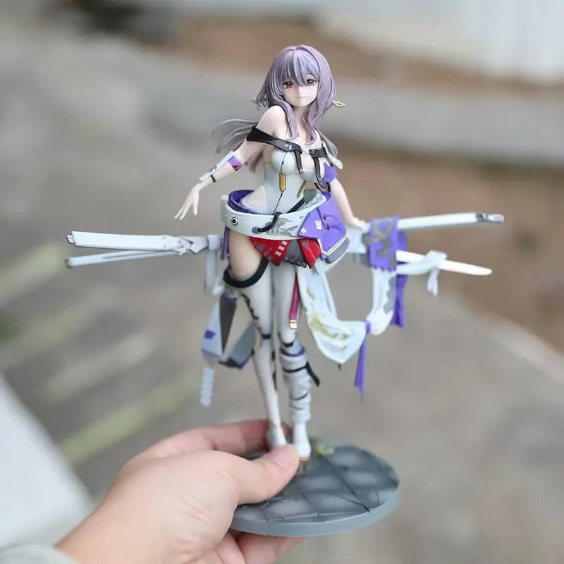 Crimson Battle Maiden Gk Figure, Exquisitely Painted Anime Statue With Official Aesthetic, Premium Display Model