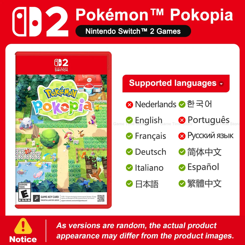 Pokemon Pokopia Nintendo Switch 2 Juegos Games Deals 100% New Original Physical Game Card Simulation Pokemon Game for Switch 2