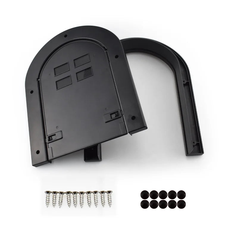 Concise Cat Doors 4 Way Locking Magnetic Kitten Pet Entry And Exit Entrance Gate Safe Cats Flap Door Suitable For Window & Door