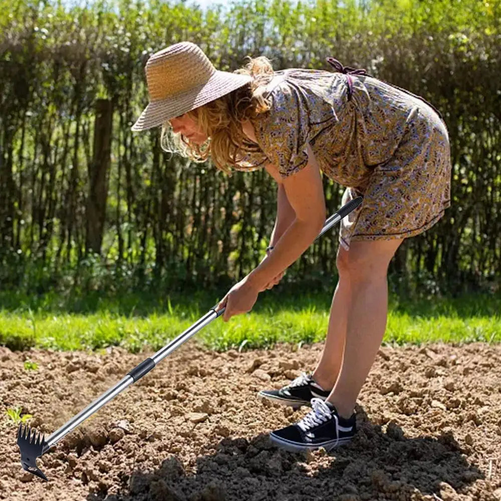 Unkrautstecher, Garten-Unkrautstecher, doppelseitig, rostbeständig, ergonomisches Design, für Unkrautstecher im Garten, Hinterhof, Grasfarm 