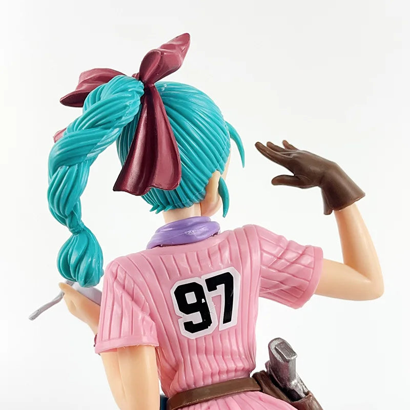 Anime Cartoon Dragon Ball Z 25cm Bulma PVC Action Figure Cute Statue Model Figurine Collectible Dolls Toy Gifts
