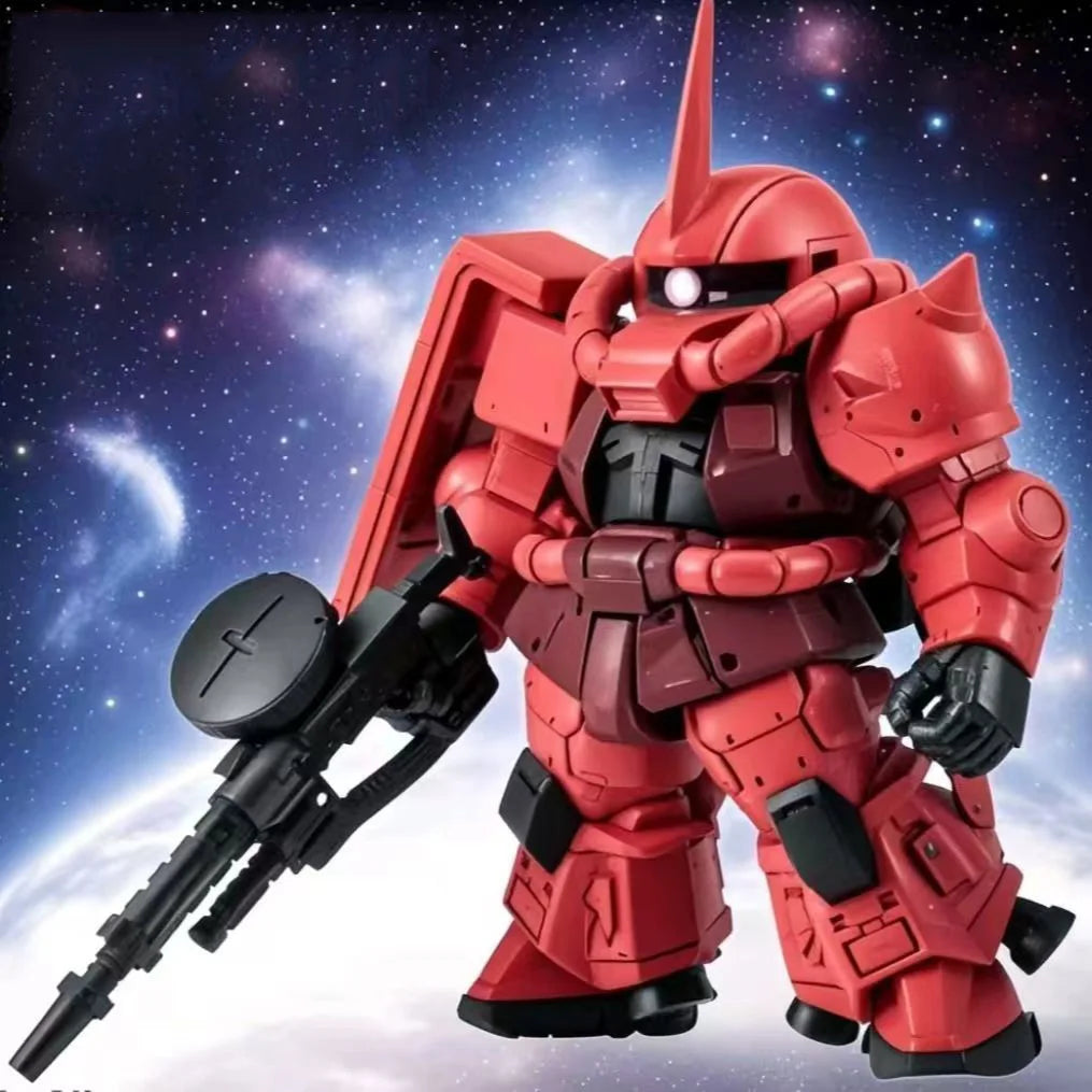 2026 Hot Cute Assembly Model Toy Zaku Ii Mass Production een Version Q Version Mobile Suit Robot Model Kit for Ages Toys Gift