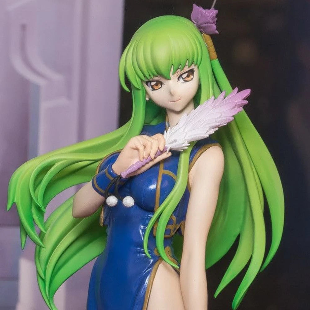 In Stock Bandai Original Genuine Banpresto Code Geass Hangyaku No Lelouch C.C. EXQ Figure 21cm Model Collection Toy Figures Gift