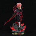 28CM Dragon Ball Z Zamasu Figur Schwarz Goku PVC Actionfiguren GK Statue mit Lichtsockel Sammlung Modell Spielzeug für Kinder Geschenk
