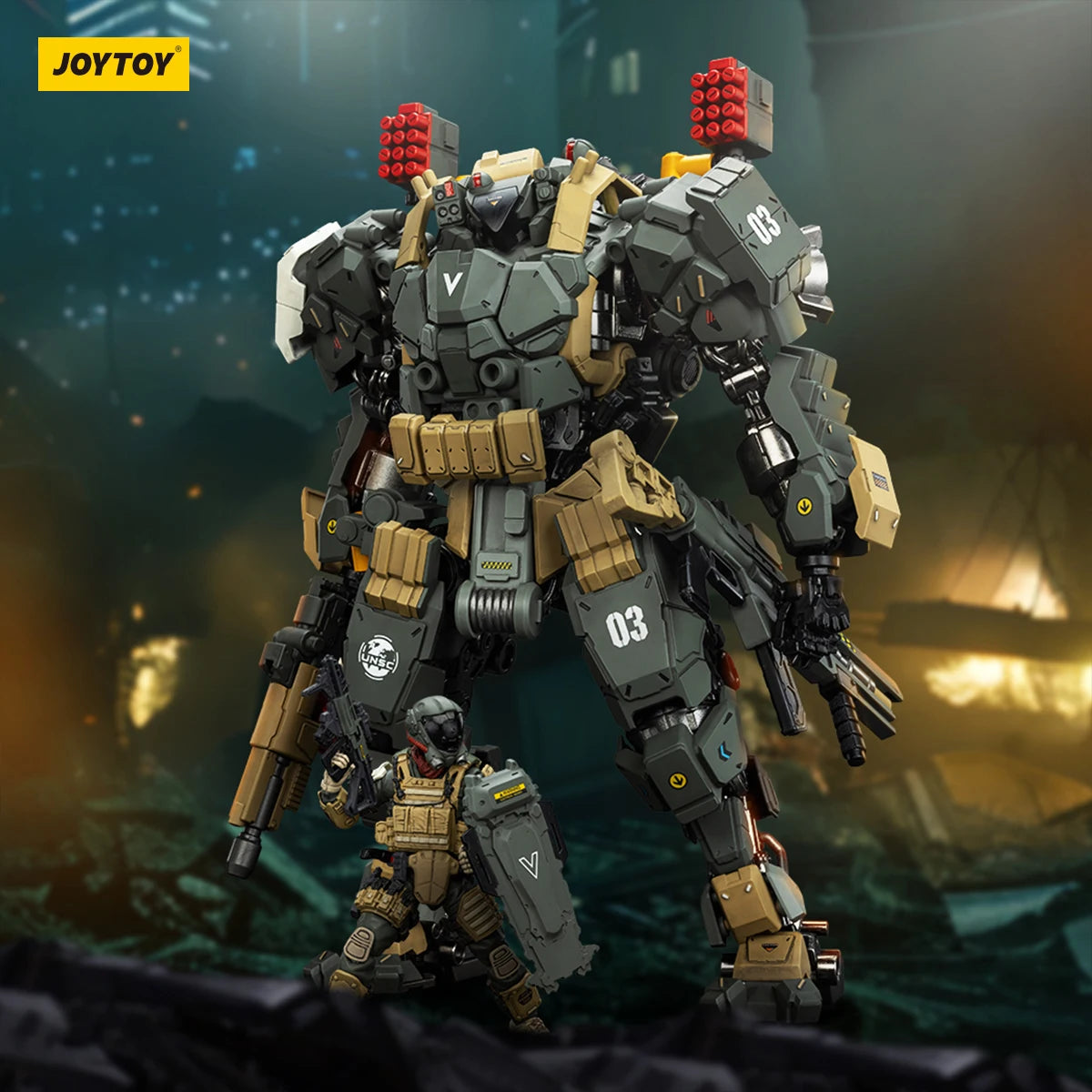 JOYTOY 1/18 Action Figure Warhammer 40K Tyrant-03 Tactical Type Anime figures Toys Model