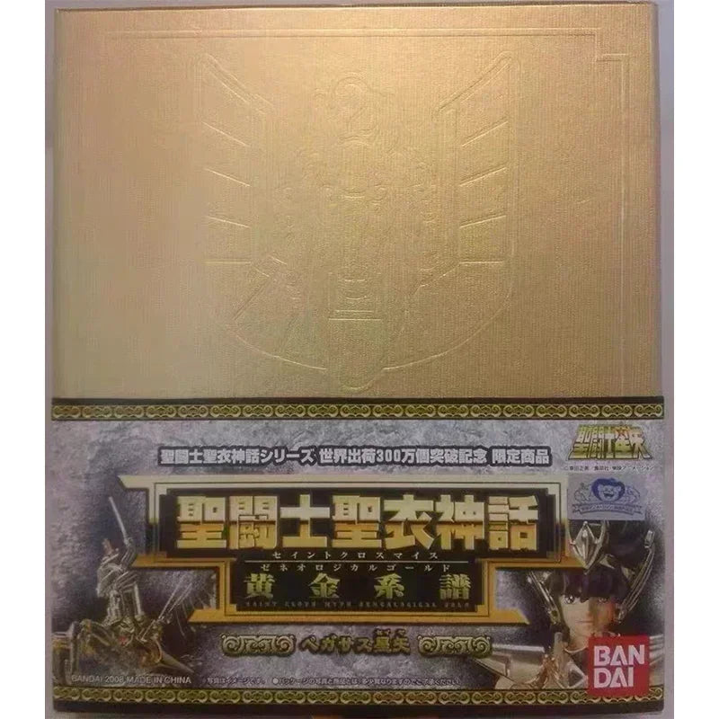 Auf Lager: Bandai Original Saint Seiya EX Saint Cloth Myth Final Pegasus 24K vergoldete Actionfigur – Spielzeug, Geschenk für Kinder