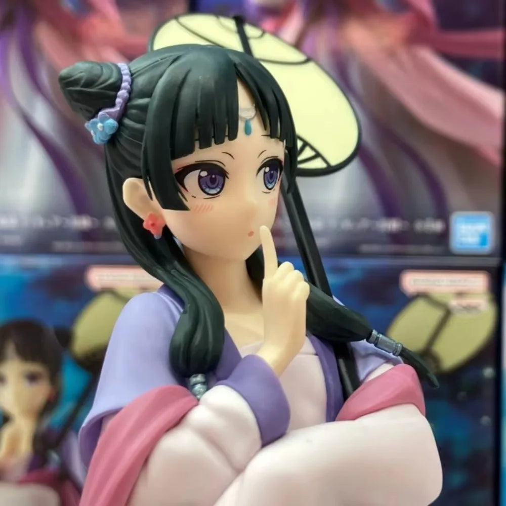 In Stock Bandai Original Genuine Anime Kusuriya No Hitorigoto Maomao Nekone Figure Tsukisei 20cm Banpresto Model Toy Figure Gift