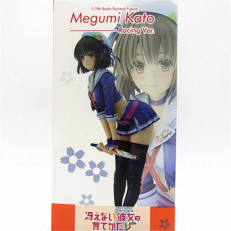 20CM Anime Saenai Heroine no Sodatekata Kato Megumi Action Figure School Uniform Dress Up Model Doll Collection Decor Toys Gifts