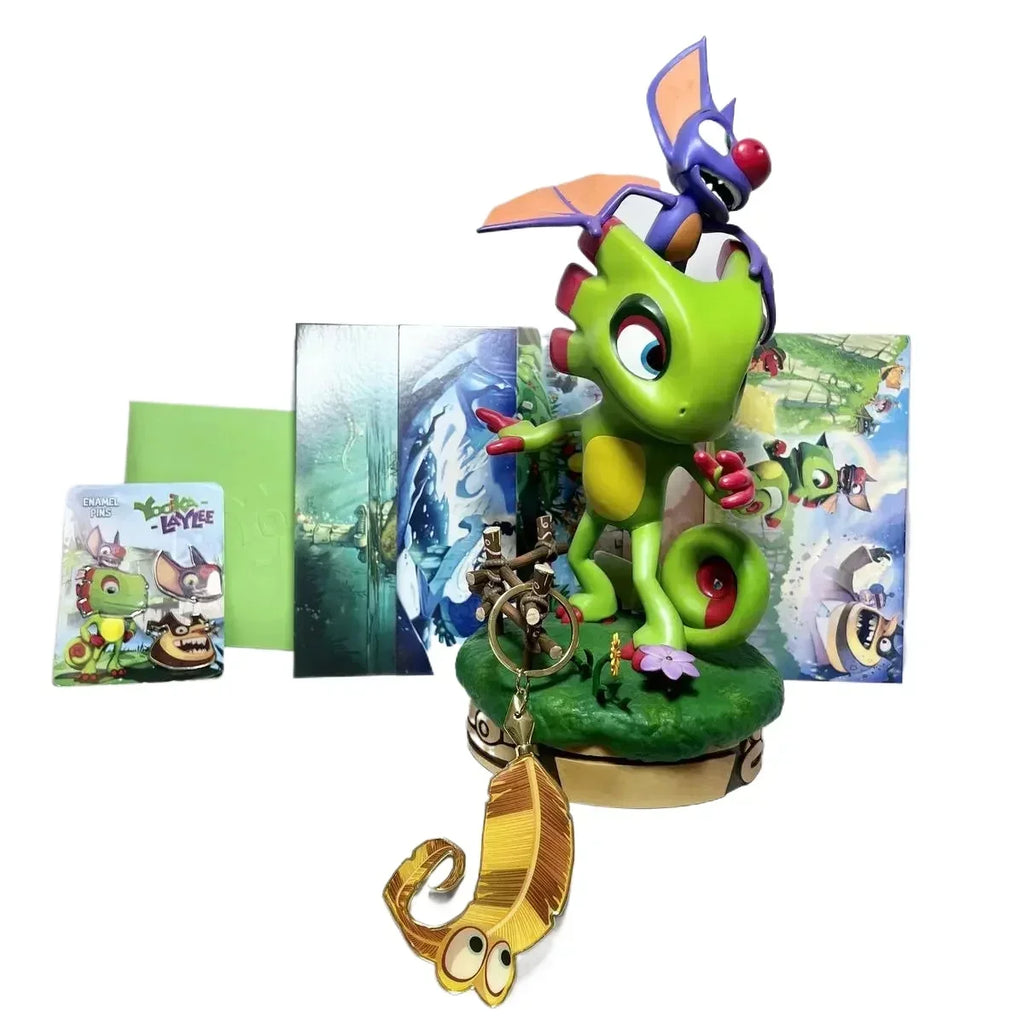Genuine 30cm High Cute Yooka Laylee Hand Made Toys Resin Decorations Holiday Gifts