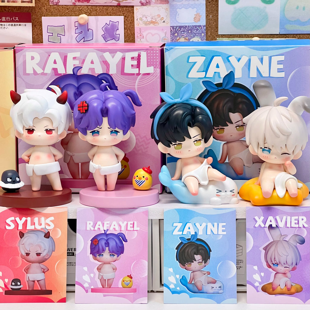 Love And Deepspace Anime Toy Xavier Zayne Rafayel Sylus Cute Dress Up Figurine Model Desktop Decoration Game Anime Peripherals