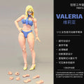 Fury Toys 1/12 Valeria Hana Imana Hochbewegliche weibliche Actionfigur Ästhetischer Körper Sammlerstück Geschenk für Spielzeugliebhaber