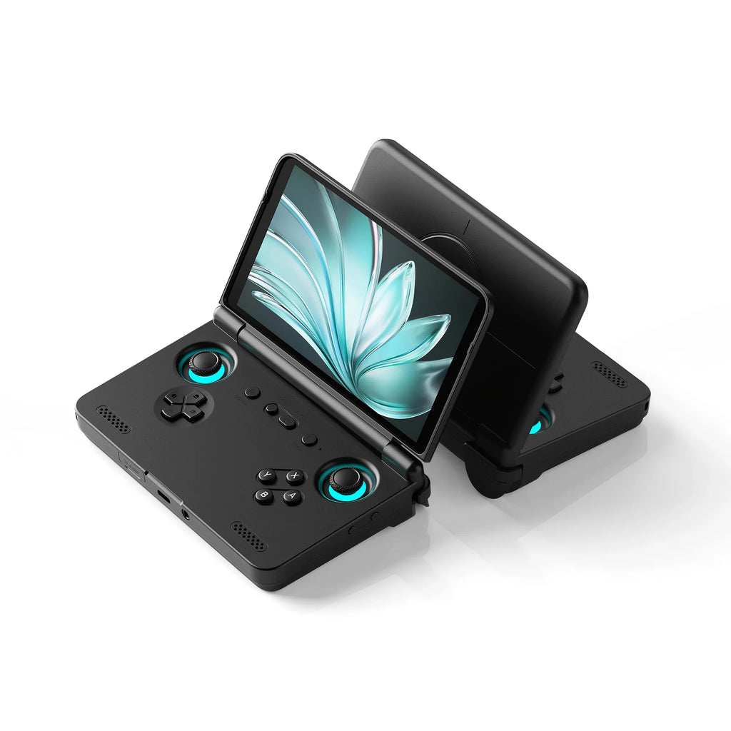 AMPOWN Retroid Pocket Flip2 Tragbarer Retro-Videospiel-Player 5,5'' AMOLED Android Handheld-Spiel-Player Spelcomputer mit Spielen