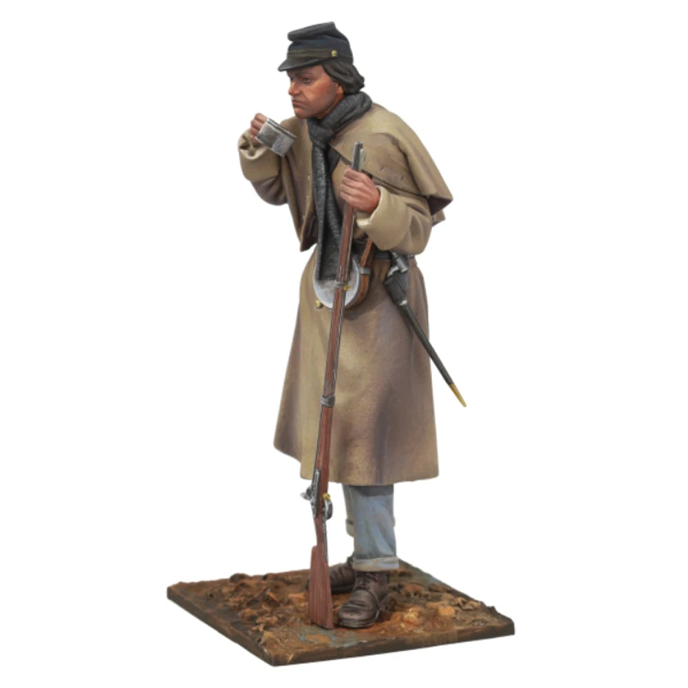 1/24 PRIVATE 3RD GEORGIA INFANTRY, 75mm, Resin Model figure, Unassembled and unpainted kit