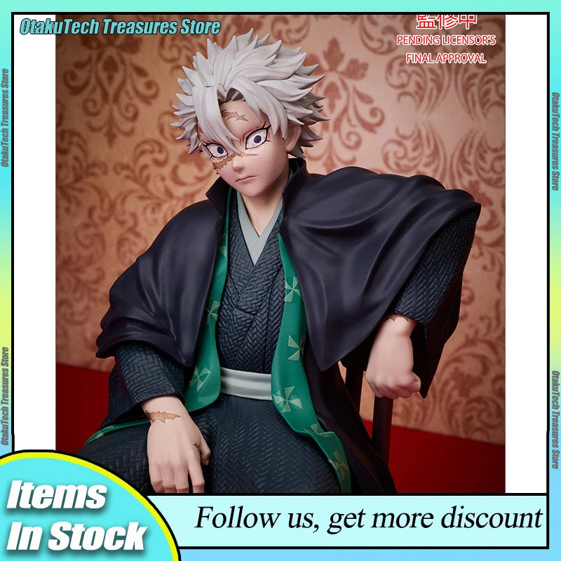 Demon Slayer Shinazugawa Sanemi 16cm Action Figures Model Iguro Obanai Anime Peripheral Collection Decoration Birthday Xmas Gift