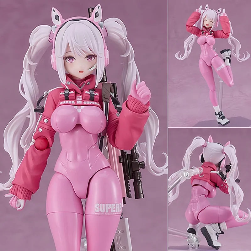 New Sale Figma 628 Victory Goddess Alice Twintails Beautiful Girl Joint Mobile Action Figures Model Surprise Gifts Toys