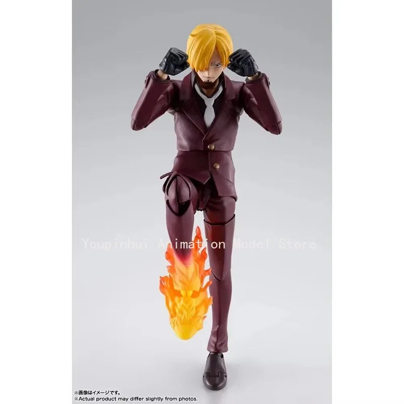 В наличност Bandai SHFiguarts One Piece Raid Sanji On Onagashima Аниме Фигурка Екшън Модел Фигурки Brinquedos Играчки