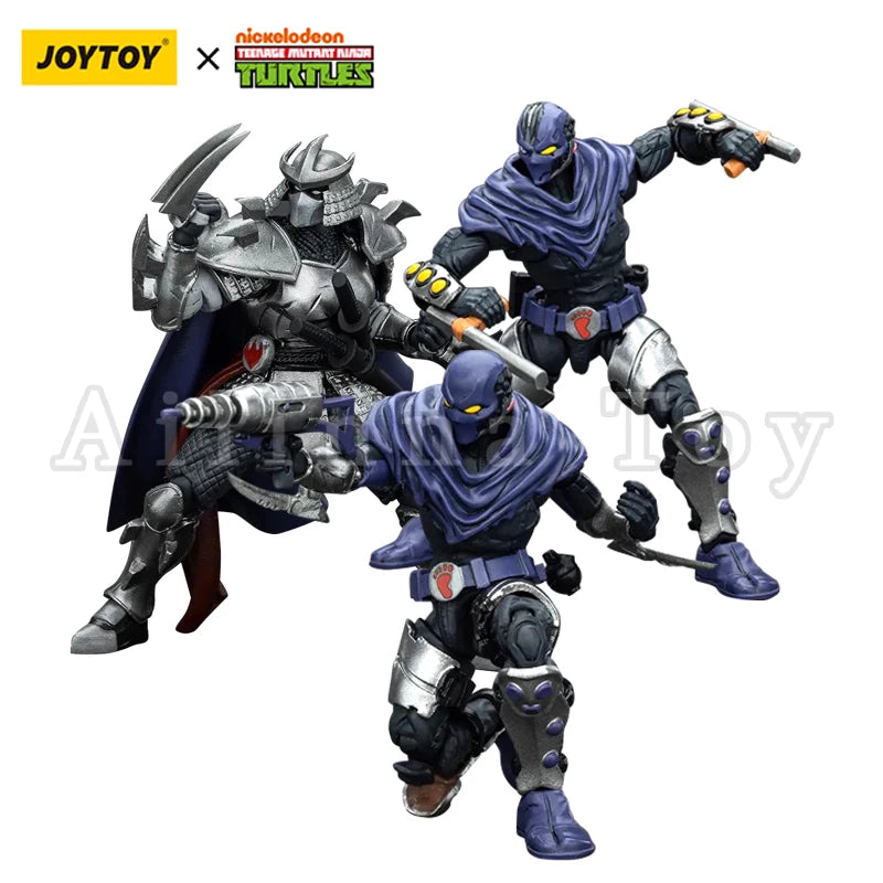 JOYTOY 1/18 Action Figure Turtles Shredder Foot Clan Re-issue Version Anime Toy