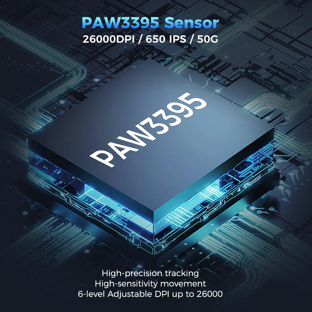 Kysona M600 V2 PAW3395 Weiß Wireless Gaming Esports Maus 55g 26000DPI 6 Tasten Optische PAM3395 Computer Mäuse Für Laptop PC