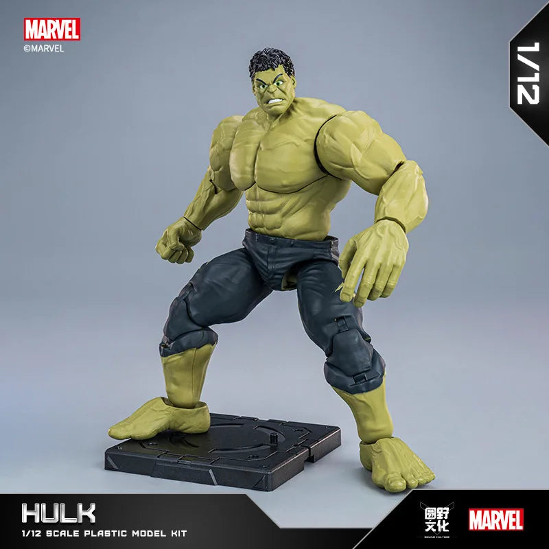 Anime Figure Marvel Hero Iron Man 1/12 Model Assembly Kit Disney Figure Building Blocks Joint Movable Toy Kids Puzzles Gift