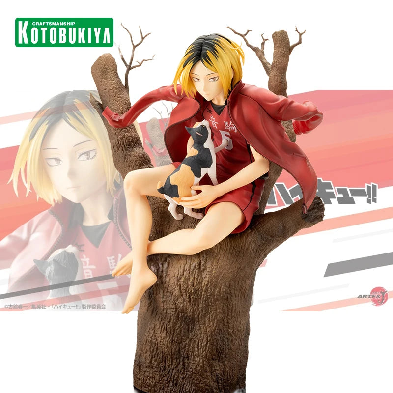 Genuine Haikyuu!! Original Kotobukiya ARTFX J Kozume Kenma Anime Character PVC Collectible Model Doll Figurine Decoration Gift