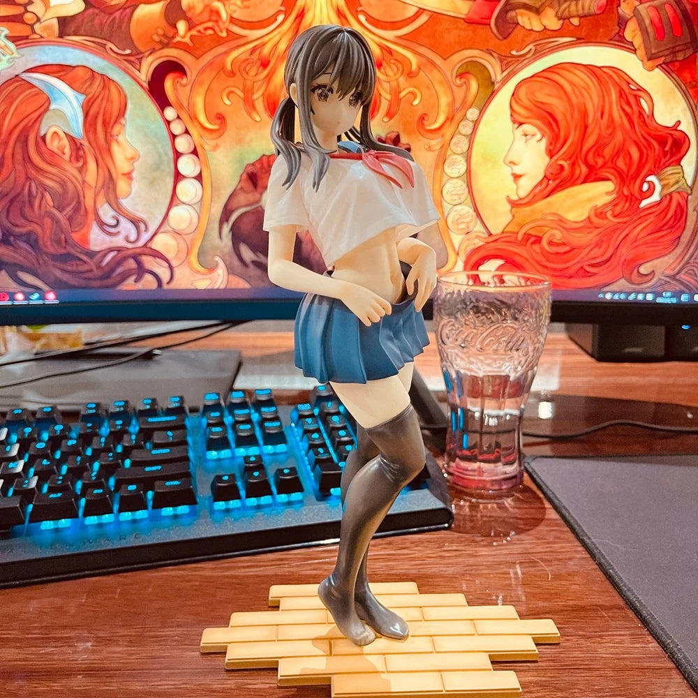 B-Ginga Curtain-chan Anime-Figur im Maßstab 1/6 (10,6 Zoll) – PVC-Sammelfigur, Actionfigur, Statue, Modell, Geschenk für erwachsene Sammler