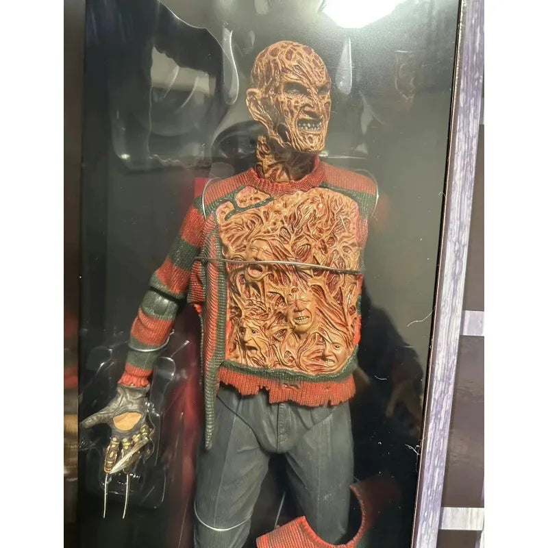 1/4 Nightmare Ghost Street Fredy Revenge Movable Joint Action Figure 45cm Devil Replacable Wears Model Toys Collect Ornaments