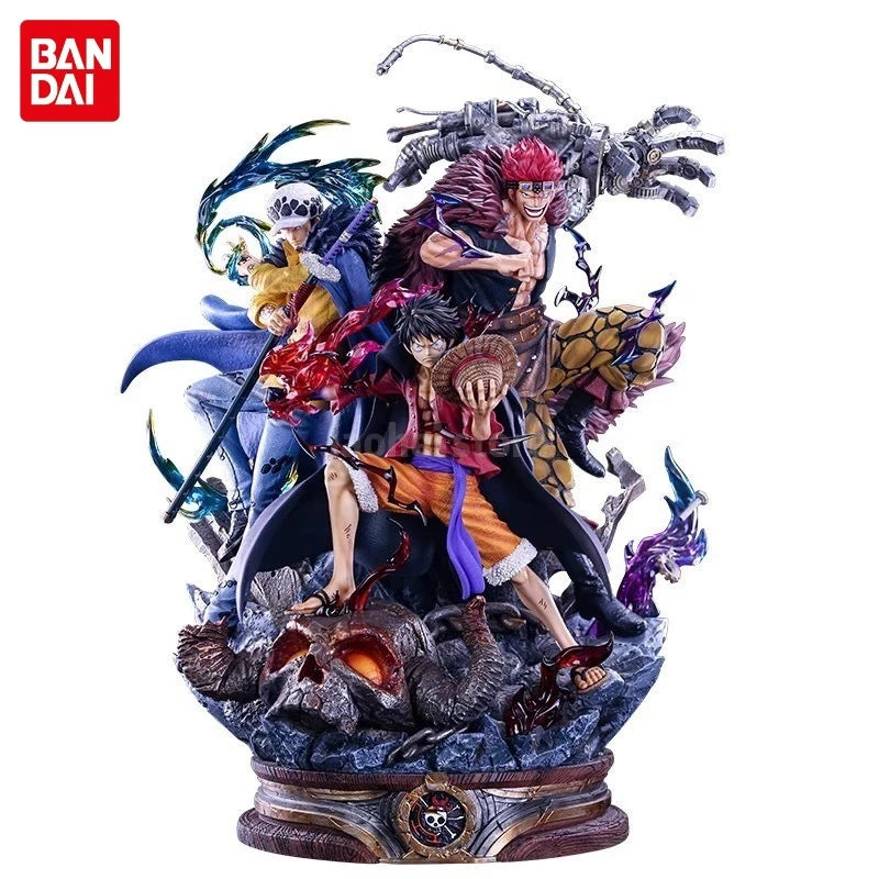 20cm One Piece Battle Of Onigashima Supernova Three Captains Straw Hat Luffy Kid Law Scenes Figures Anime Models Gift Toys