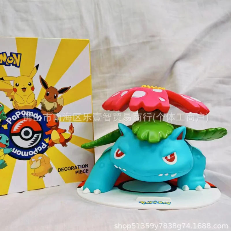 2025 New Hot Pokemon Pikachu Doll Model Large Figure Charmander Eevee Porkby Squirtle Ornament Figurine Younth Toy Collects Gift