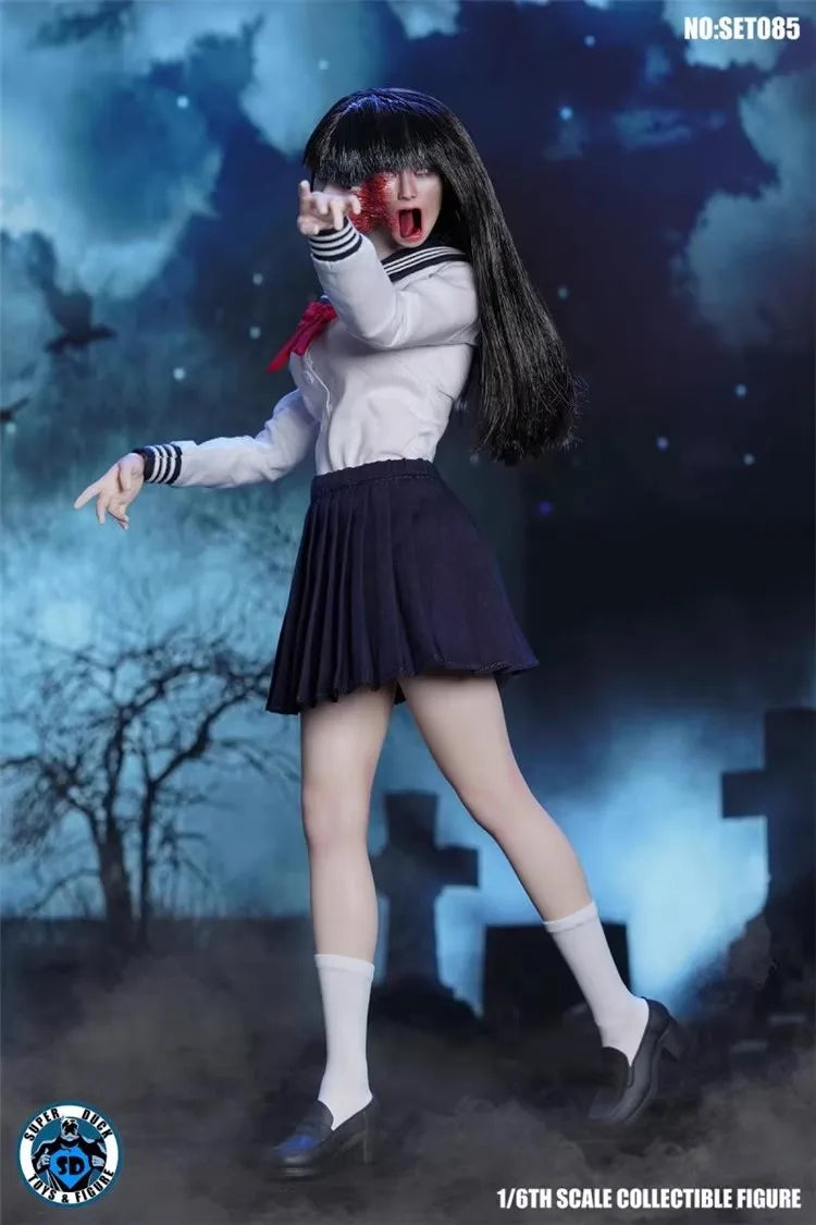 SUPER DUCK SET085 1/6 Soldier Horror Girl Full Set 12'' Action Figure Model Toy In Stock