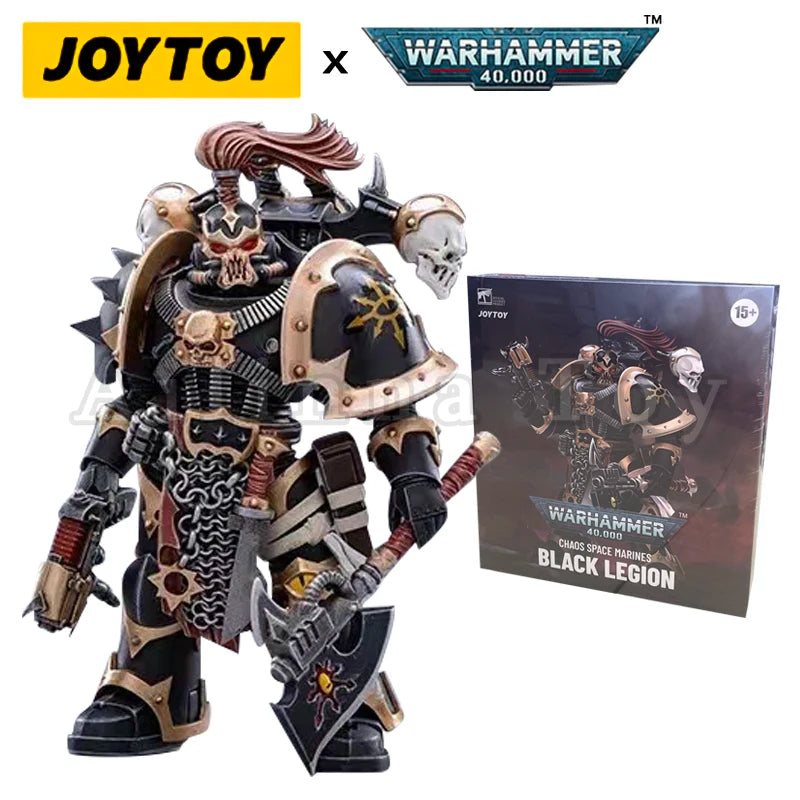 JOYTOY 1/18 Action Figure (6PCS/SET) 40K Chaos Warband Anime Collection Military Model