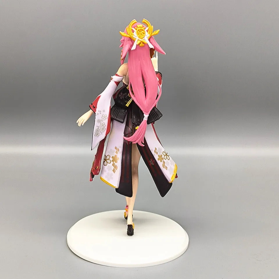 Genshin Impact Venti Anime Figure Genshin Impact Yae Miko Action Figure Klee/Qiqi/Xiao/Hu Tao Figure Collectible Doll Toys