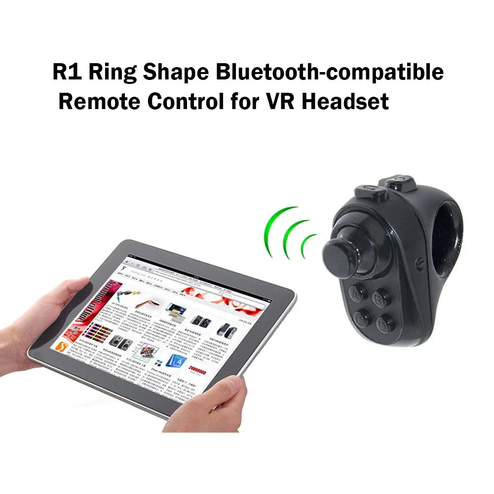 R1 VR Remote Controller Wireless Ring Shape Gamepad Bluetooth 4.0 Remote Control Ring For iPhone Android Smartphone VR Headset