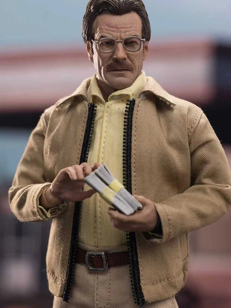 Manipple Studio 1/12 Collectible Old White Cloth Action Figure Breaking Bad Chemical Teacher 6inch Man Soldier Model Gifts