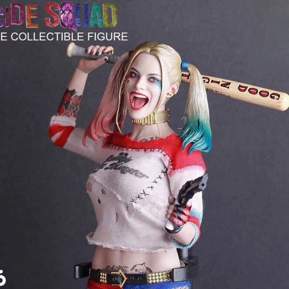 30cm New Marvel Comics Suicide Squad Harleen Quinzel Figure Detective Comics Anime Figure Pvc Model Dolls Collection Gift Toys