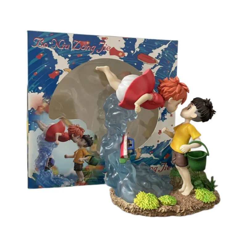 The Cliff FigurePonyo On  Sousky Seagal Figure Pvc Gk Statue Anime Action Figurine 15cm Model Doll Collection Toy Kid Gift