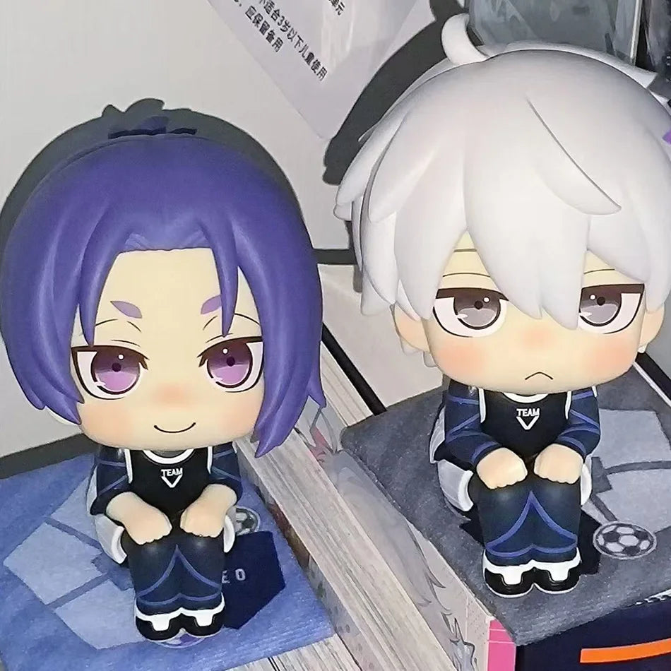 BLUE LOCK Action Figures Isagi Yoichi Bachira Meguru Anime Figure Q Version Figurine Collectible Model Children Toys Doll Gifts