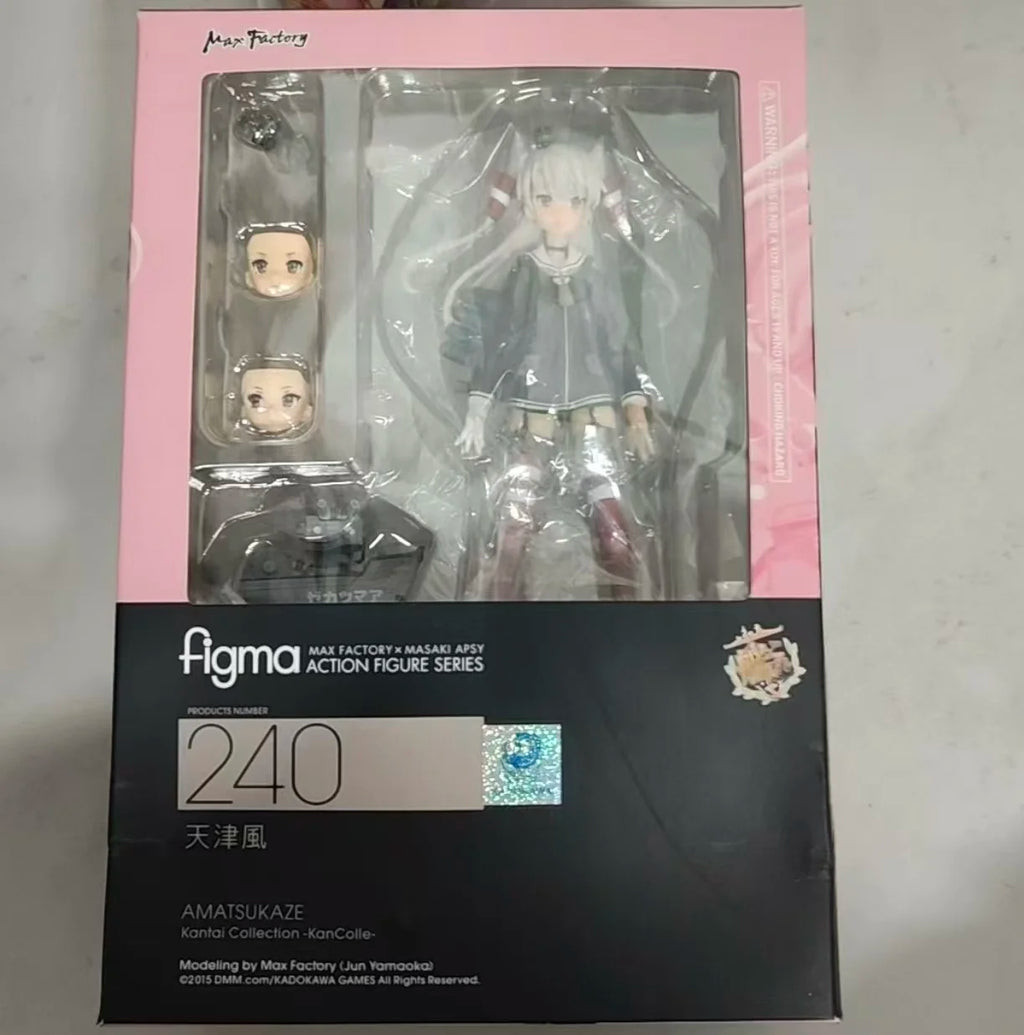 In Stock Original Max Factory Figma #240 Amatsukaze Kantai Collection Action Humanoid Decoration Model Toys