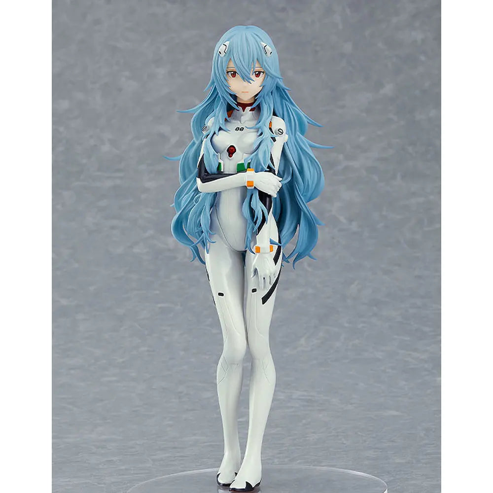 17CM EVA Anime Figure AYANAMI REI Long Hair Standing Animation Toy Model Gift Collection Ornaments Decoration PVC