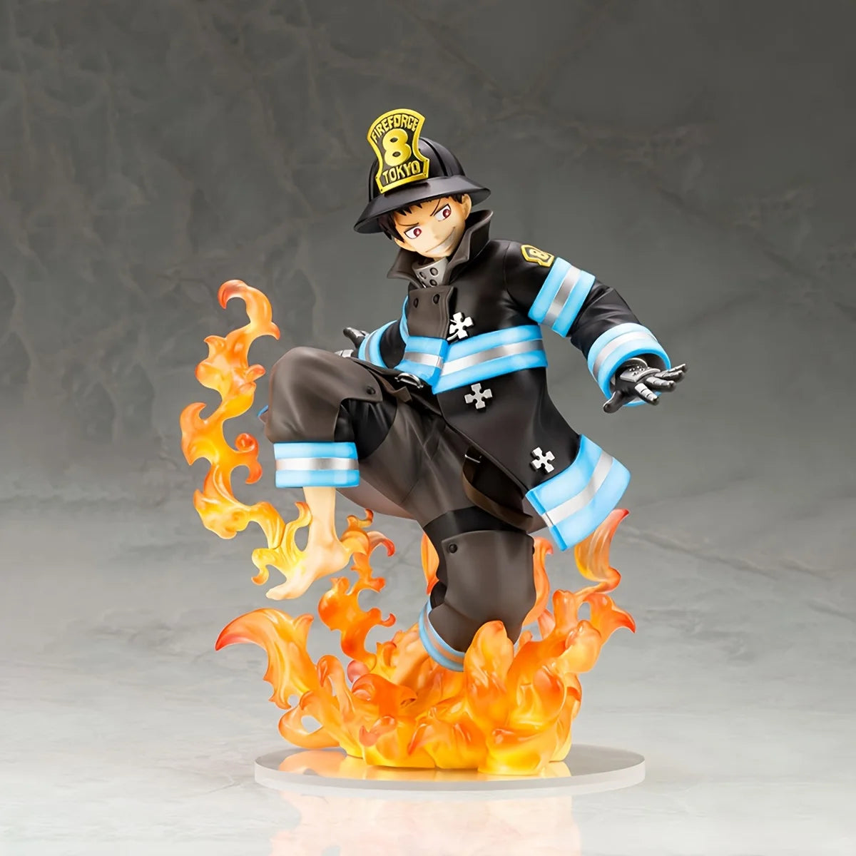 Enen no Shouboutai (Fire Force) Shinra Anime Charakter Statue Modell Sammlerfigur Spielzeug Dekoration Anime Merchandise Kleines Gi