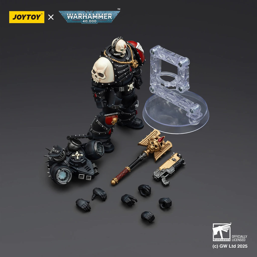 【MT】JOYTOY Warhammer 40K Blood Angels Lemartes with Jump Pack Blood Crozius and Absolver Bolt Pistol 1/18 Action