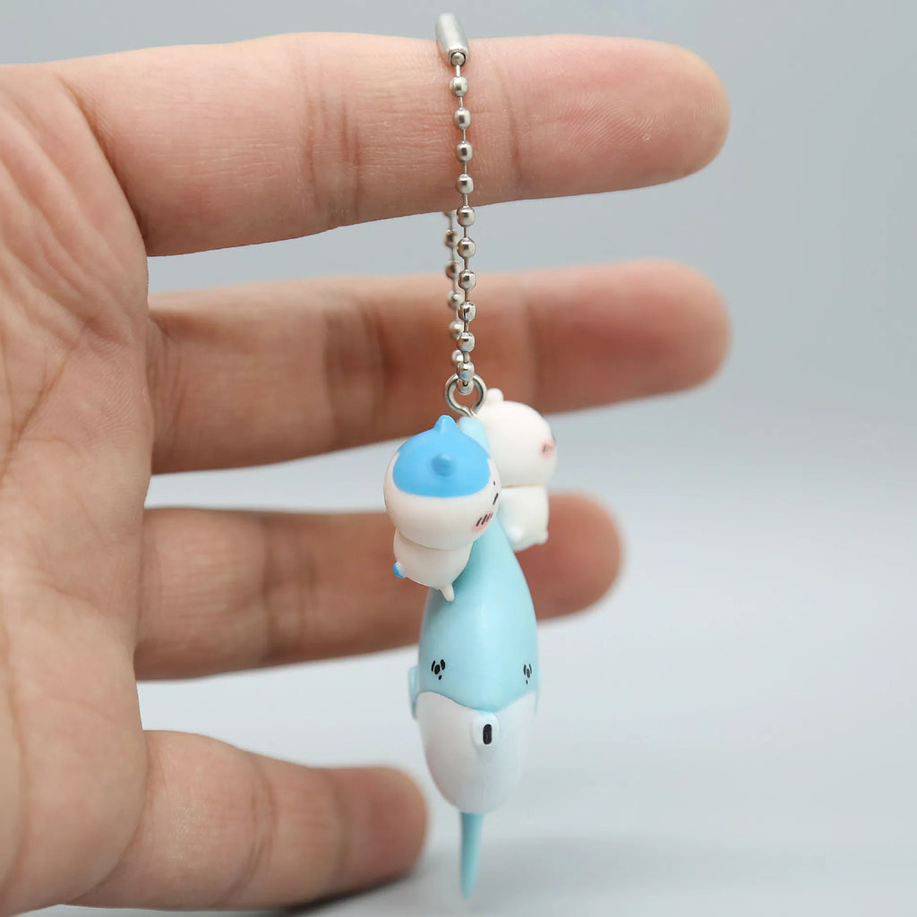 Chiikawa Cute ちいかわ Doll Toy Usagi うさぎ Hachiware ハチワレ Key Chain Pendant Bag Zipper Decoration Gift Pvc Figure Ornament