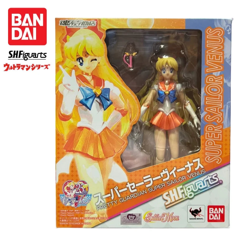 In Stock Bandai S H Figuarts Original Sailor Moon Aino Minako Model Doll Brand New Boxed Action Figure Anime Characters Garage