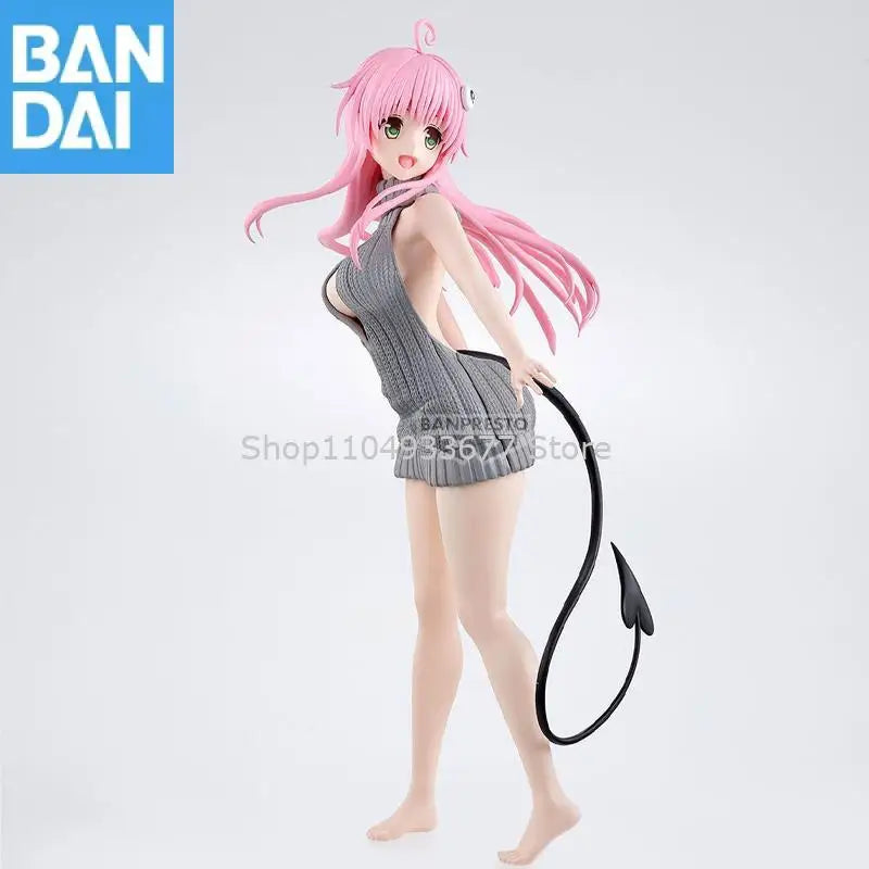 Bandai To Love Ru Darkness Glitter Glamours Momo Belia Deviluke Lala Satalin Deviluke PVC Figure Model Collector Figurine Toys