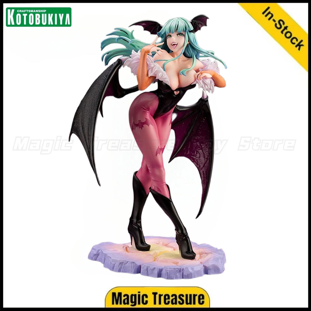 【In Stock】Original Kotobukiya BISHOUJO STATUE VAMPIRE HUNTER Morrigan Aensland 1/7 Scale Figure Gifts